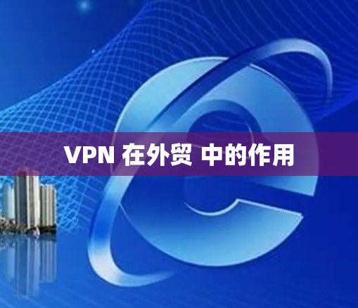 VPN 在外贸 中的作用 VPN 在外贸 中的作用