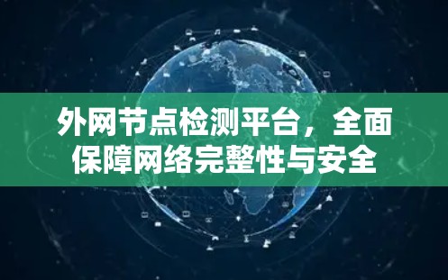 外网节点检测平台,全面保障网络完整性与安全 外网节点检测平台,全面保障网络完整性与安全