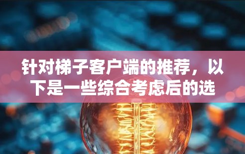 针对梯子客户端的推荐,以下是一些综合考虑后的选择 针对梯子客户端的推荐,以下是一些综合考虑后的选择