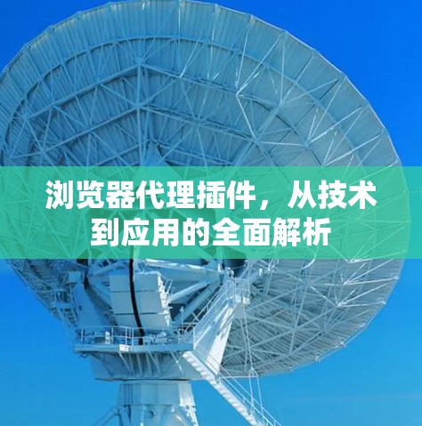 浏览器代理插件,从技术到应用的全面解析 浏览器代理插件,从技术到应用的全面解析